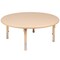 Flash Furniture Round 45 W, 45 L, 23.75 H, Plastic, Steel, Brown YU-YCX-0053-2-ROUND-TBL-NAT-E-GG - alternate 5